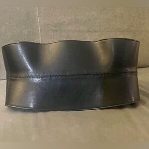 White House Black Market Black Leather Belt